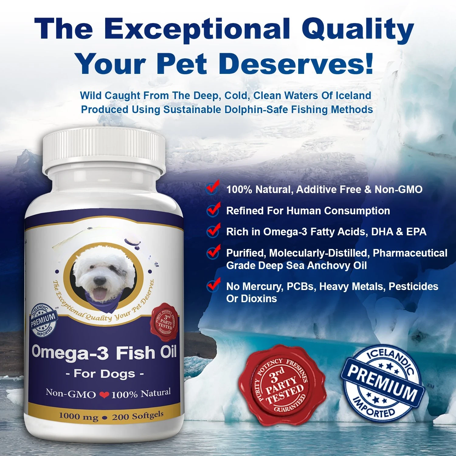 Omega-3 Fish Oil – 200 Softgels